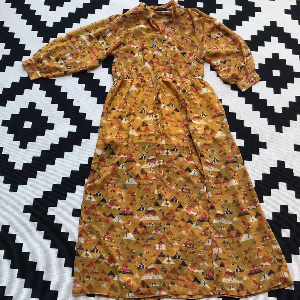 Authentic made in Paris flowy maxi dress